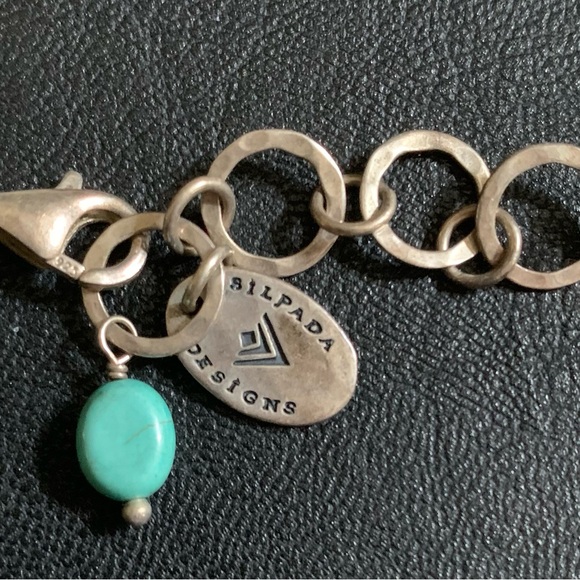 Silpada Retired Stabilized Turquoise ,Howlite Necklace - Picture 4 of 4